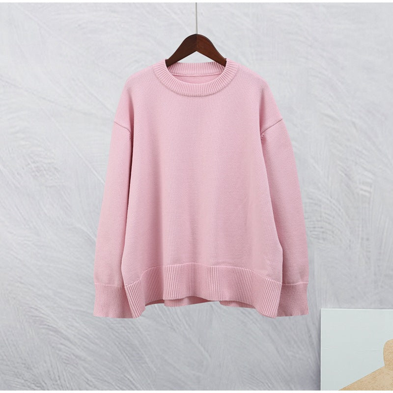 Sweet Round Neck Pullover Sweater