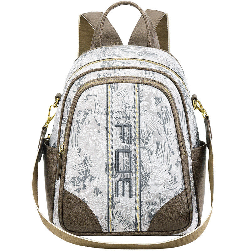 Backpack Trendy Printed Schoolbag Special Interest Light Luxury Fashion All-match Travel Backpack For Women