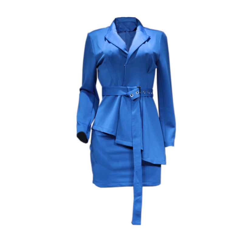 2023 Autumn And Winter New Solid Color Business Suit Skirt Two-piece Set