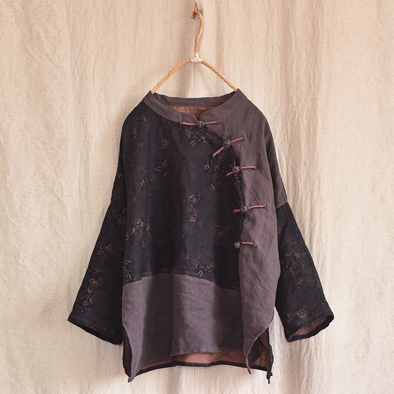 Chinese Retro Artistic Style Women's Cotton And Linen Top