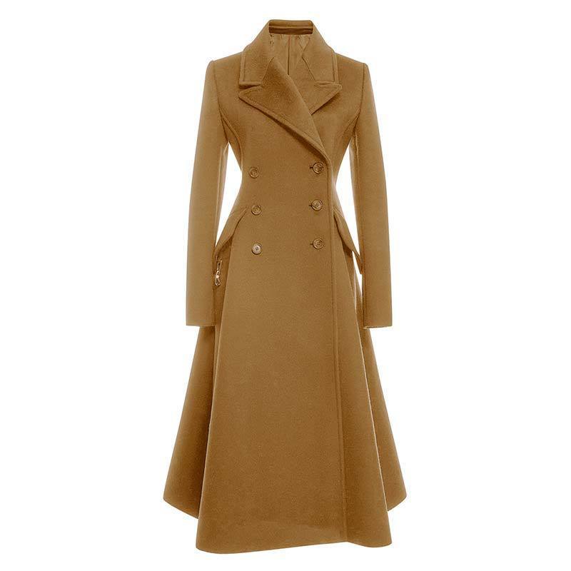 Elegant Slim Fit Women's Woolen Coat