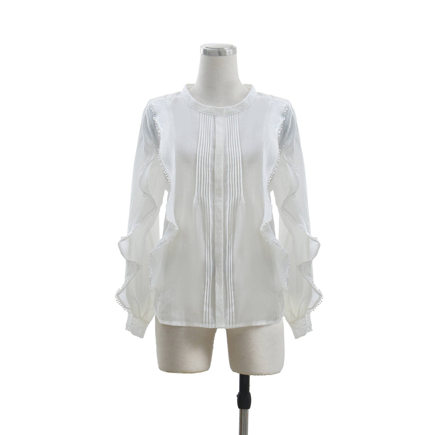 Women's French Style Fungus Slimming Loose All-match Lace Shirt