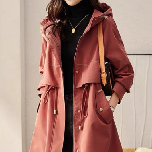 Women's Spring And Autumn Windbreaker Korean Fashion Overcoat