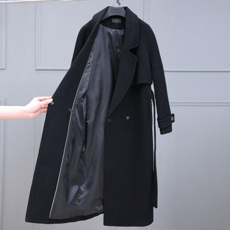 Woolen Coat Women's Mid-length Woolen Coat Ins