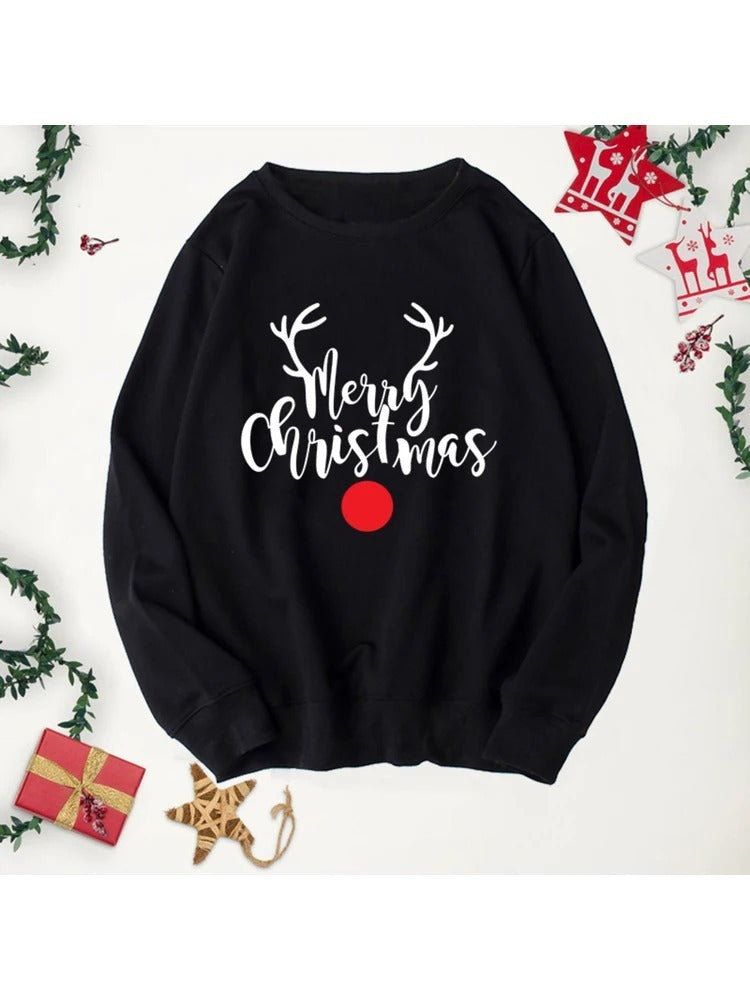 Cartoon Long Sleeve Sweater Thin Men And Women Pullover Terry Top