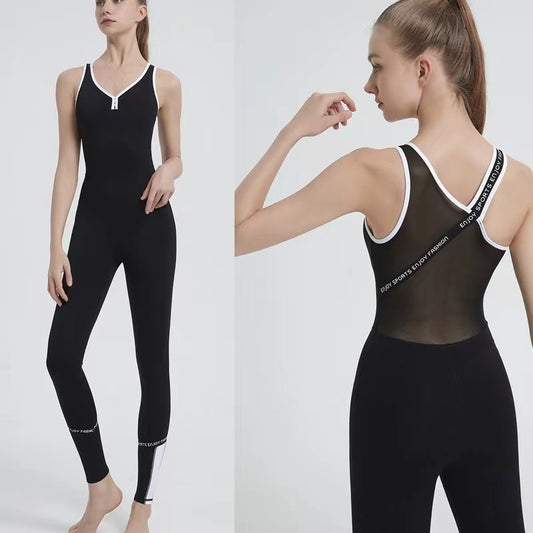 Ropa de yoga de una pieza para mujer, novedad de verano, baile, fitness