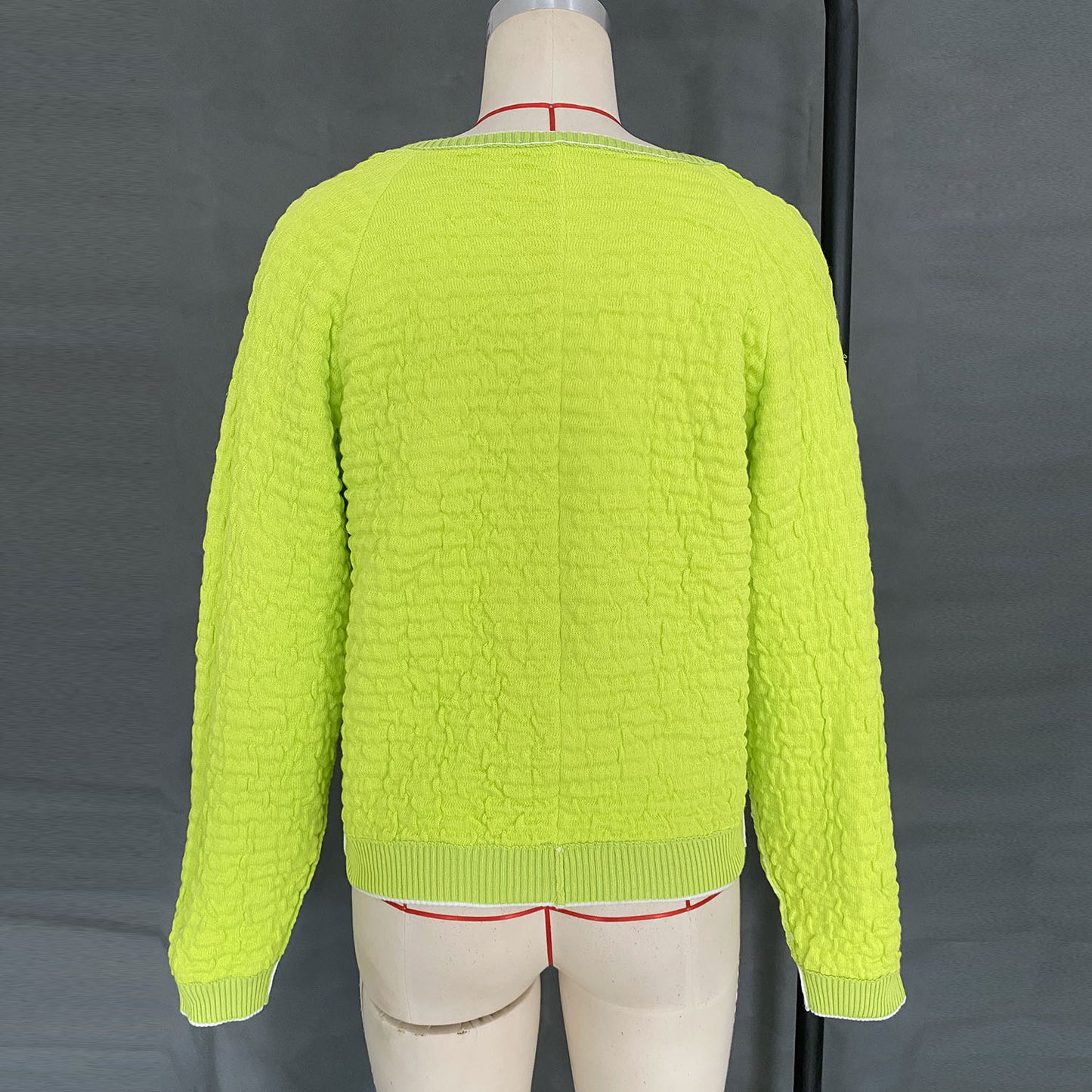 Women's Two-color Woolen Loose Sweater