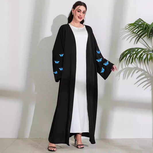 Women's Embroidered Butterfly Dress Robe