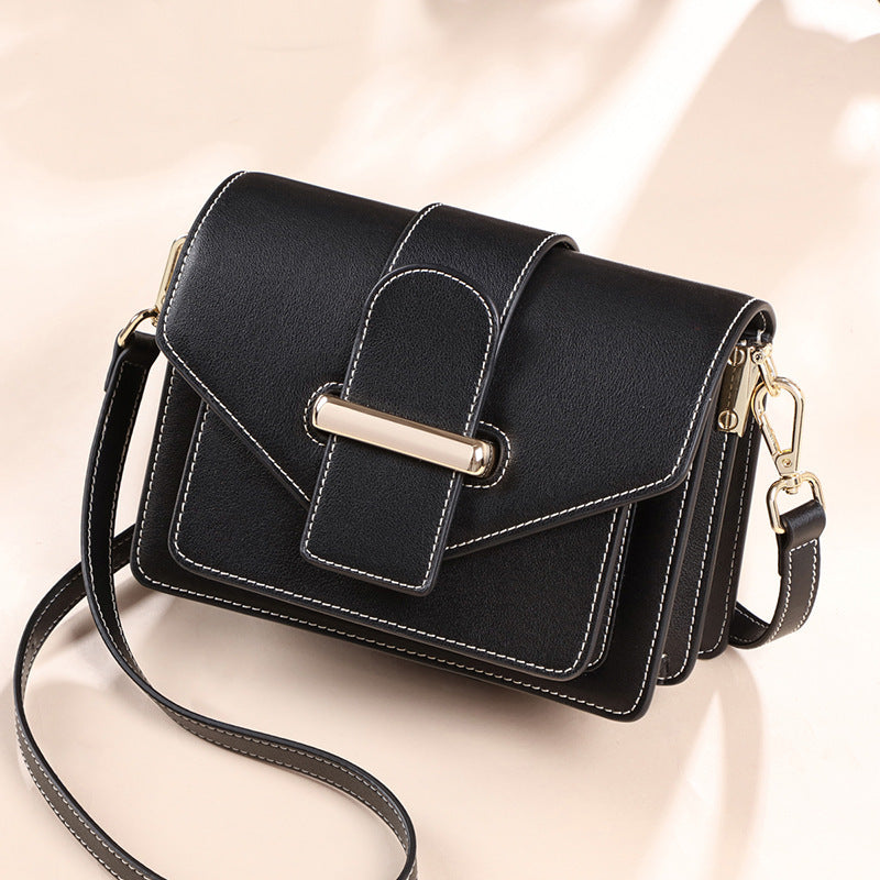 All-match Leather Shoulder Messenger Handbag