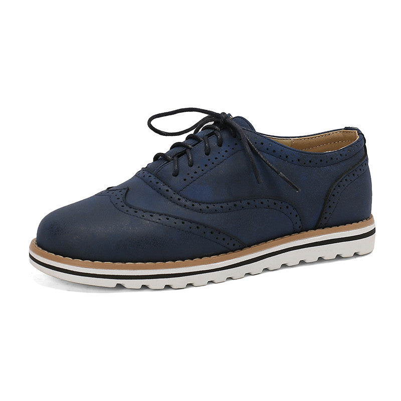 Chaussures Brogue Burnt pour femmes printemps et automne