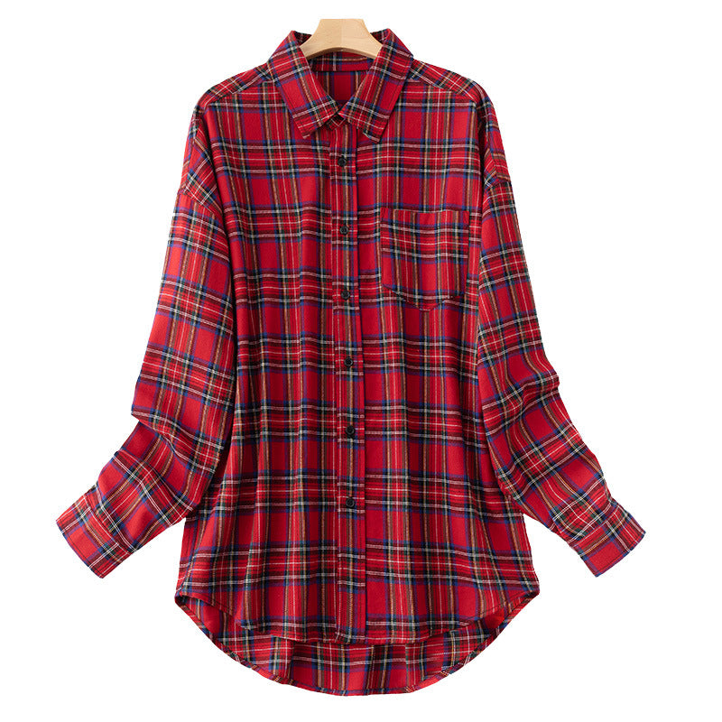 Camisa de algodón de nuevo estilo de otoño para mujer de manga larga