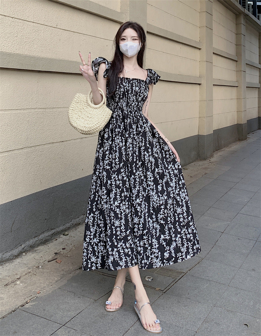 Personnalité de la mode robe florale française femmes