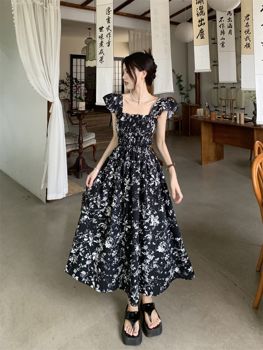 Personnalité de la mode robe florale française femmes