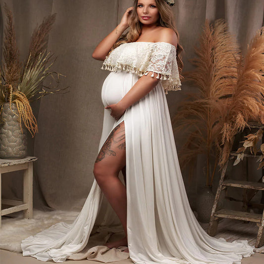 Tassel Pregnant Women Photography Dress