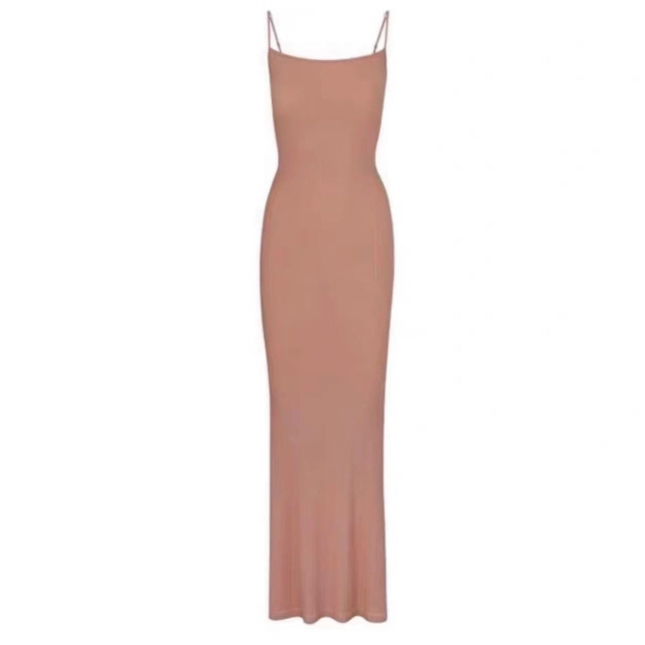 Thread Spaghetti Straps Slimming Sheath Dress Female