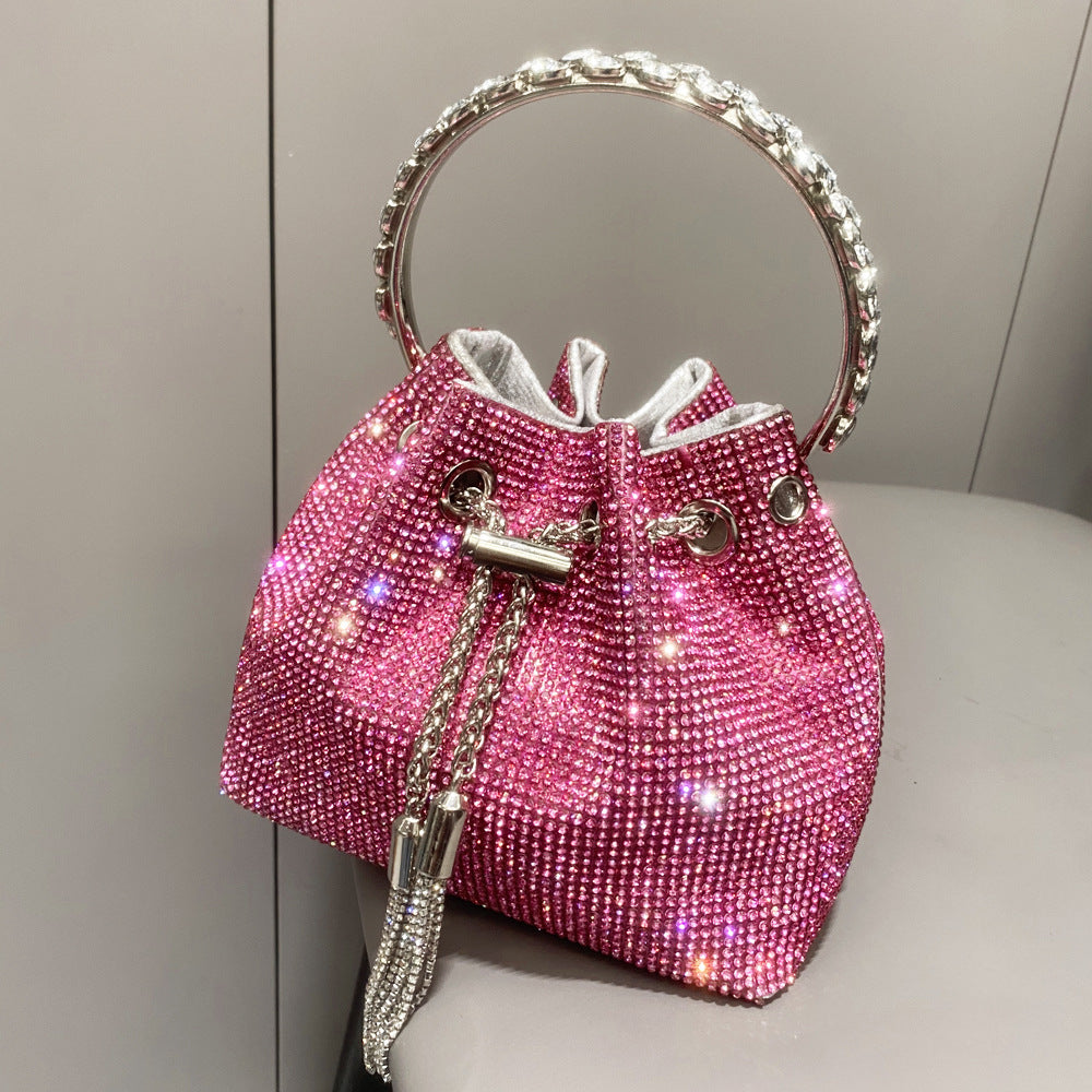 Sac à main européen et américain en diamant brillant pour femmes