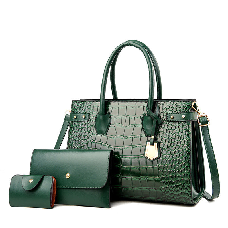 Women's All-match One-shoulder Handbag Three-piece Set