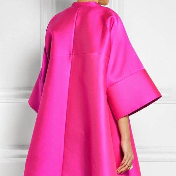 Robe de trajet de tempérament de couleur unie pour femmes