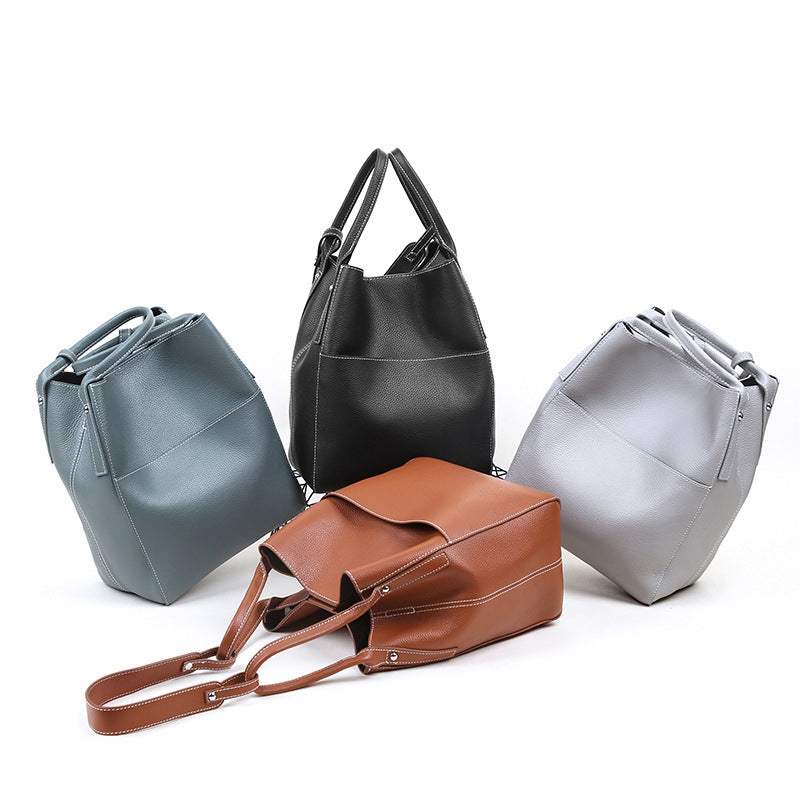 The New First Layer Cowhide Fashion One-shoulder Messenger Bag