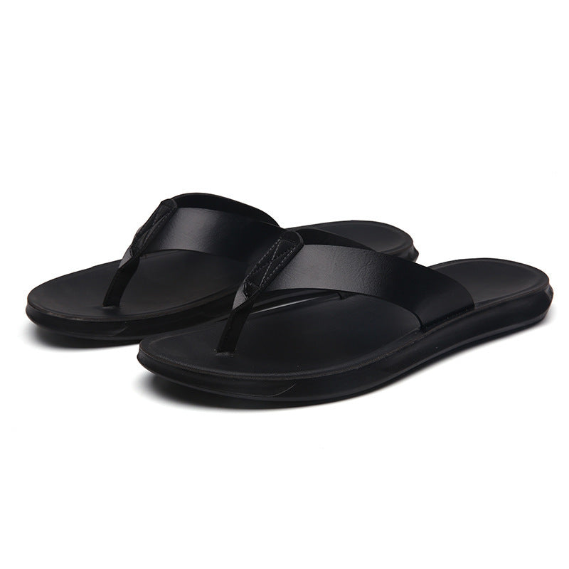 Casual Outdoor Breathable Slippers Cross-border Plus Size Soft Bottom Flip-flops Beach Shoes