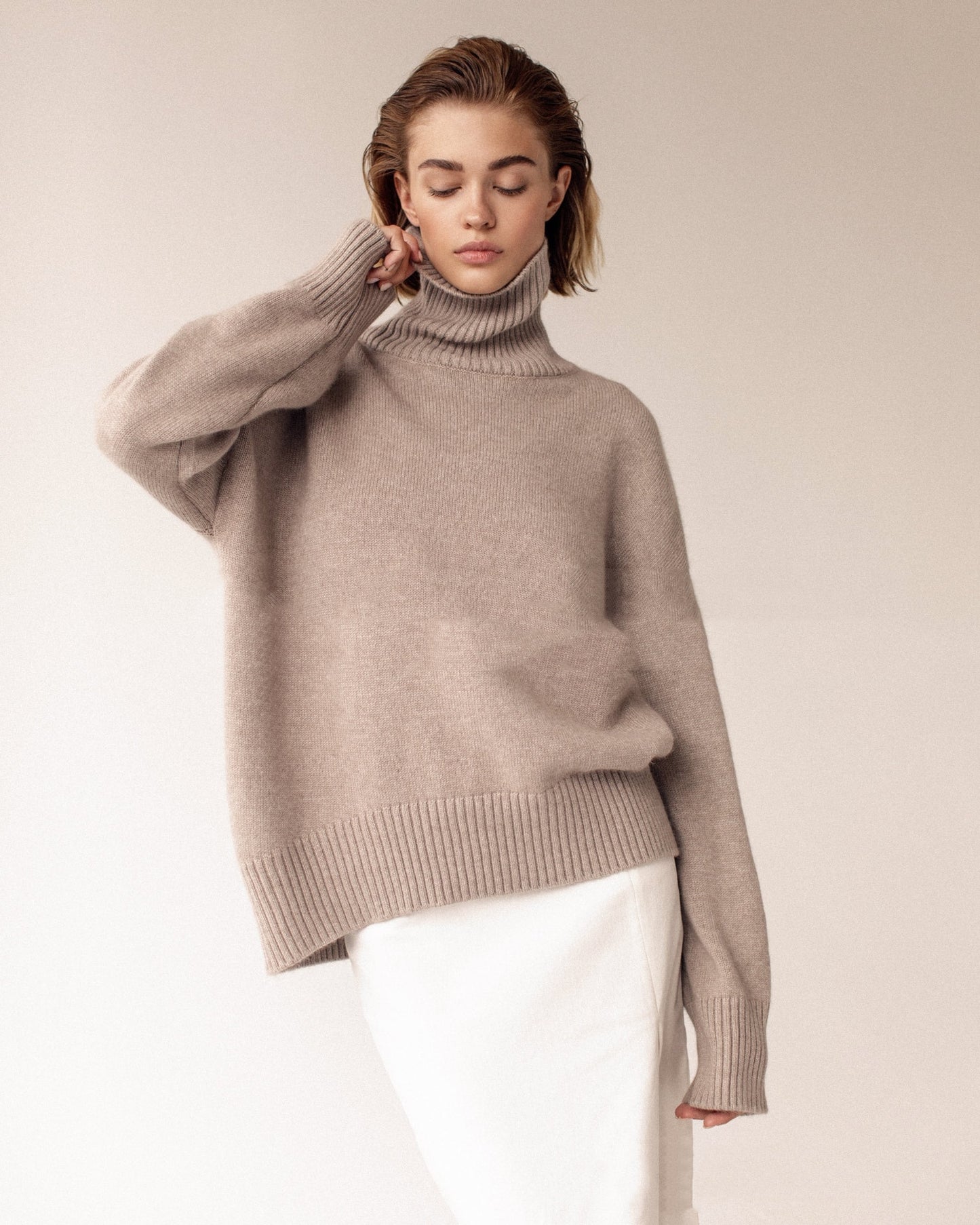 Autumn And Winter Loose Turtleneck European And American Sweater